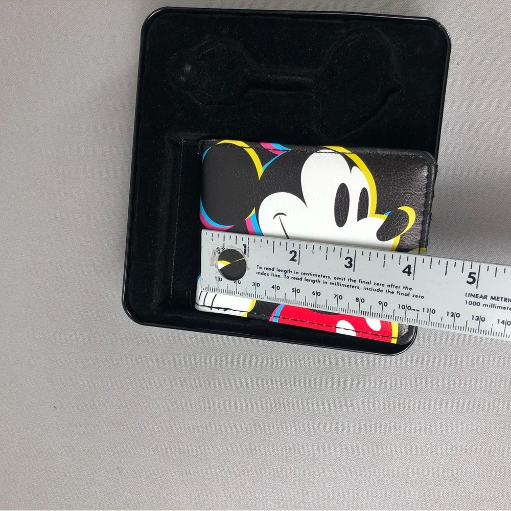 Disney Mickey Mouse Face Buckle Down Bi-Fold Wallet